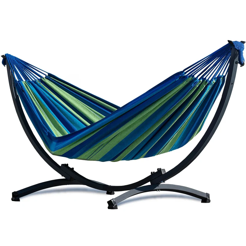 Hamac sur pied 1 place – compact et confortable – intérieur extérieur