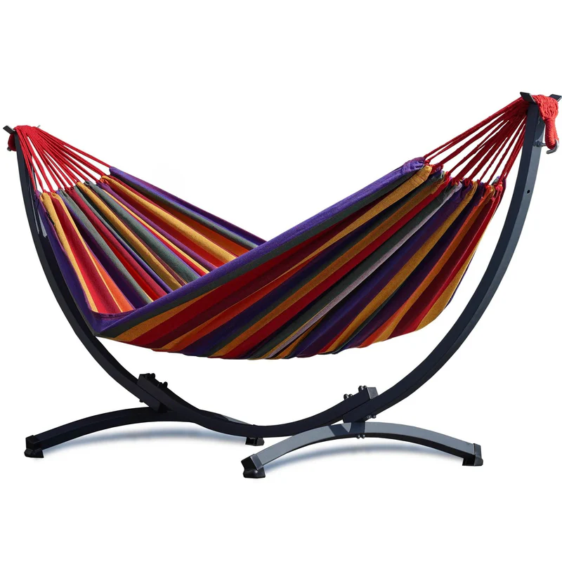 Hamac sur pied 1 place – compact et confortable – intérieur extérieur