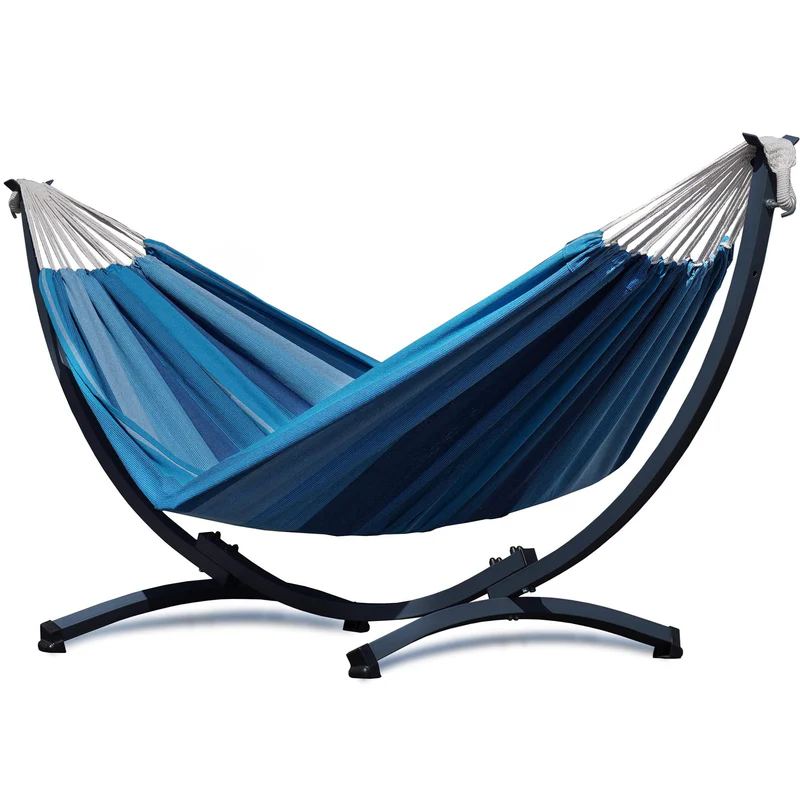 Hamac sur pied 1 place – compact et confortable – intérieur extérieur