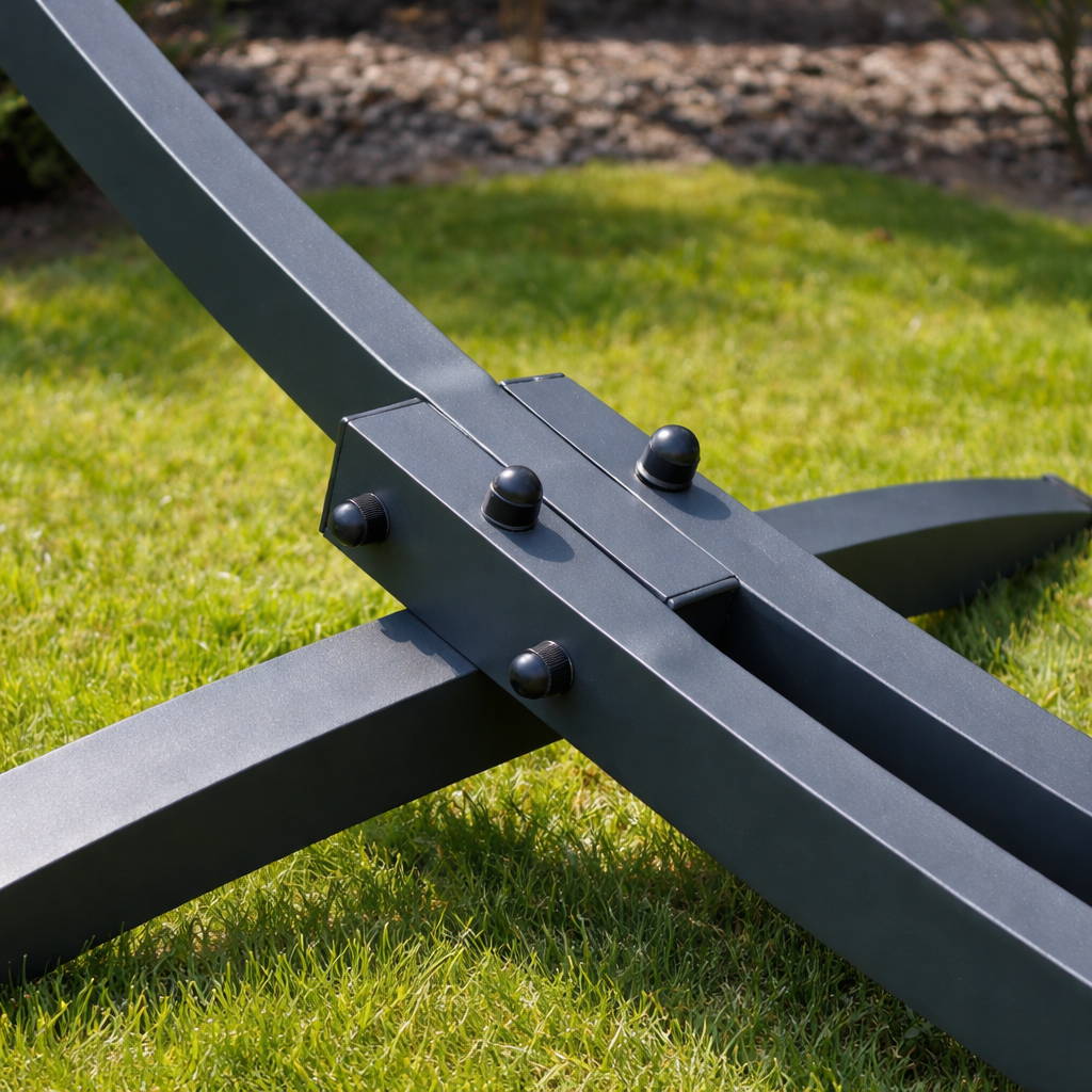 Hamac sur pied 1 place – compact et confortable – intérieur extérieur