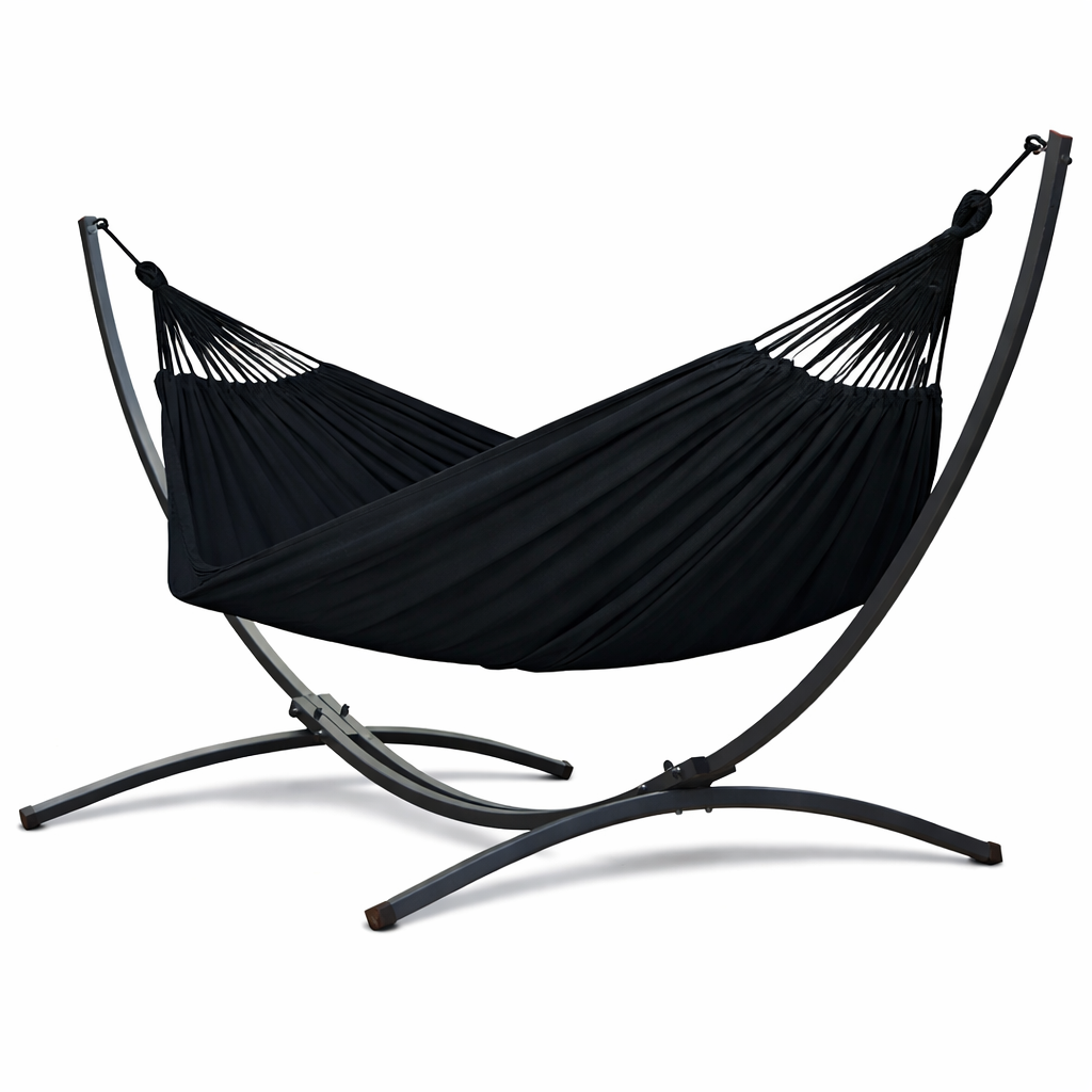 Hamac sur pied 1 place – facile à installer – détente extérieur